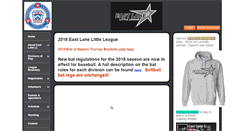 Desktop Screenshot of eastlanelittleleague.com